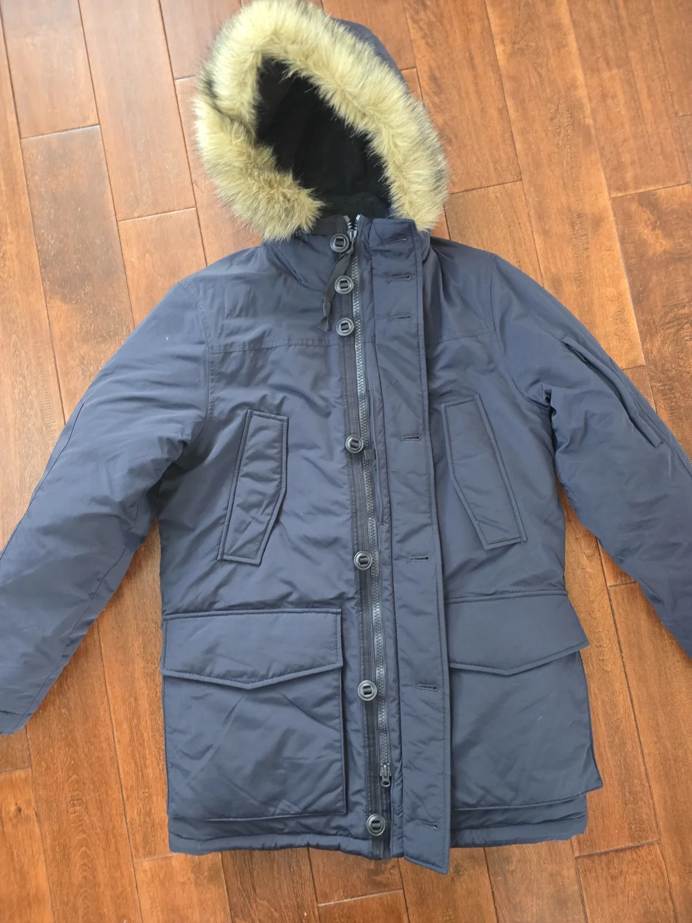 Men's J.Crew Nordic Field Parka Primaloft Navy Size Small